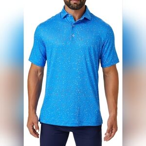 ZIRE LG Golf Men's Performance Polo Dry Fit Short Sleeve Shirt  Moisture-Wicking